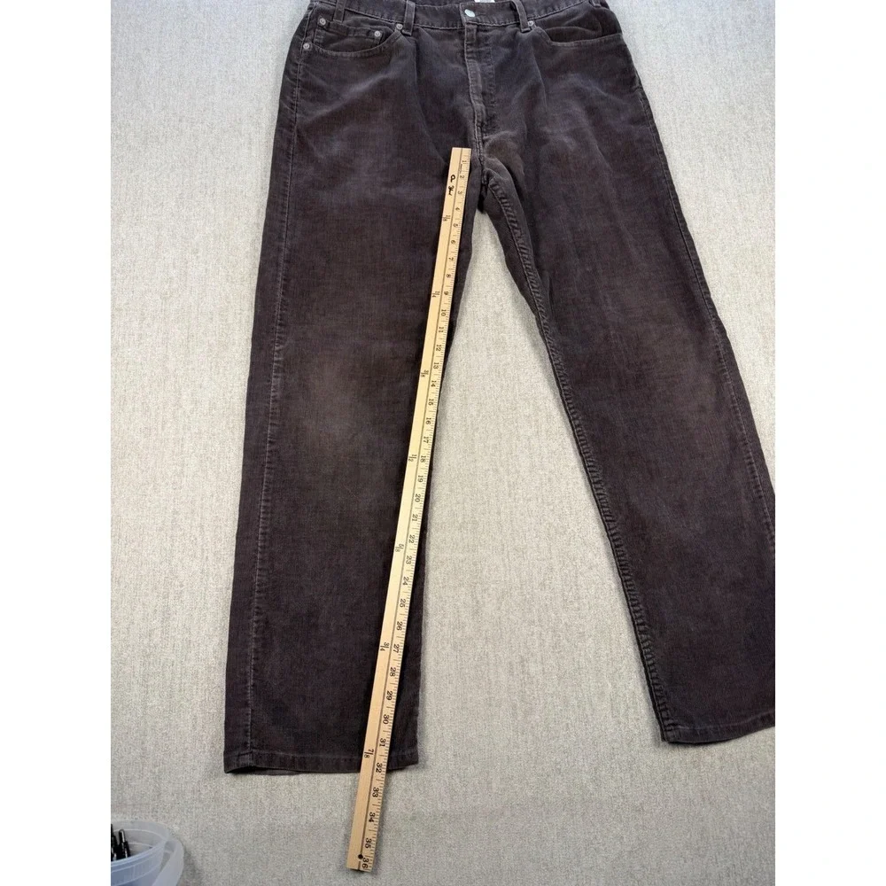 VTG Levi's 505 Men 36X32 Brown Corduroy Pants Regular Fit Cotton Blend